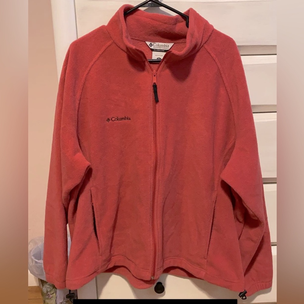 Columbia Pink Crew Zip-Up Jacket- Size: 2X